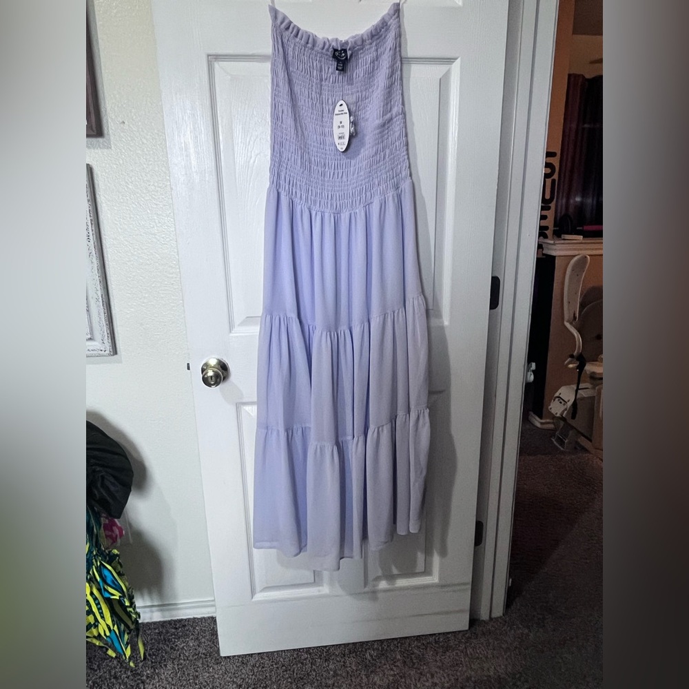 Purple Halter Sundress for Wedding Guest